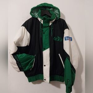 Pro Player Vtg. Ny Jets Puffer Jacket 90's Size Xl Rare!